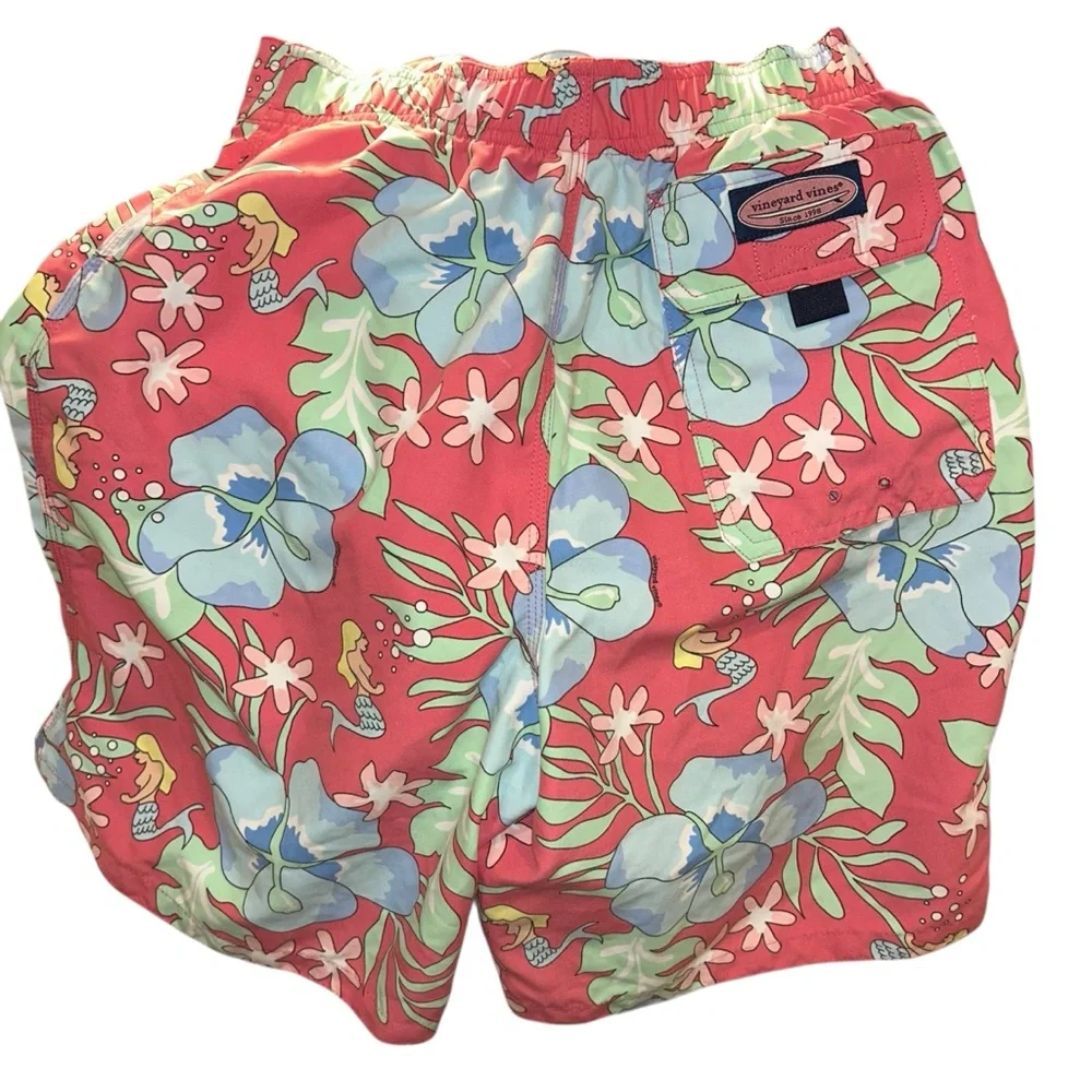 Vineyard Vines hibiscus floral mermaid Men's Shorts S